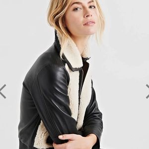 Sherpa Leather Jacket